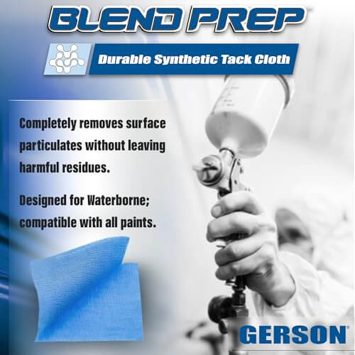 GERSON Blend Prep Dry Tack Cloths 12 Pack - Tack Cloth for Removing Dust, Durable, 9"x18"