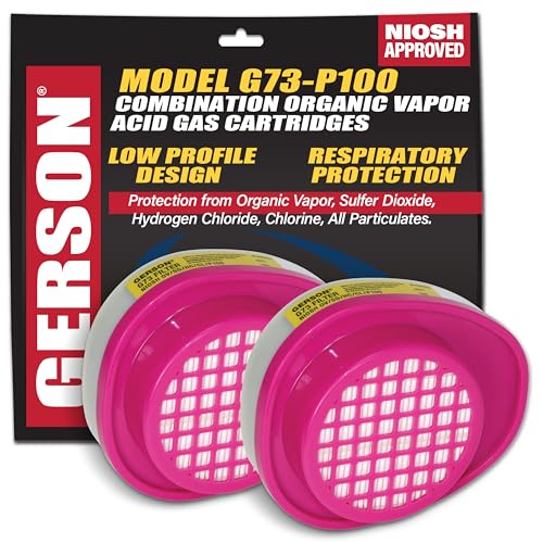 Gerson G73 Organic Vapor Acid Gas P100 Cartridge OV/AG/P100