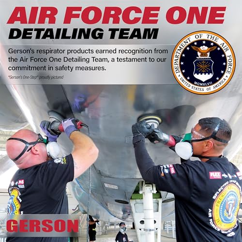 GERSON Filters for Respirator Mask - GX70 P100 Respirator Cartridges for Full or Half Masks, 2 Pack