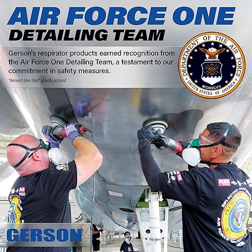 GERSON Industrial P100 Respirator Kit Welding, Silica & Concrete Dust, Mold